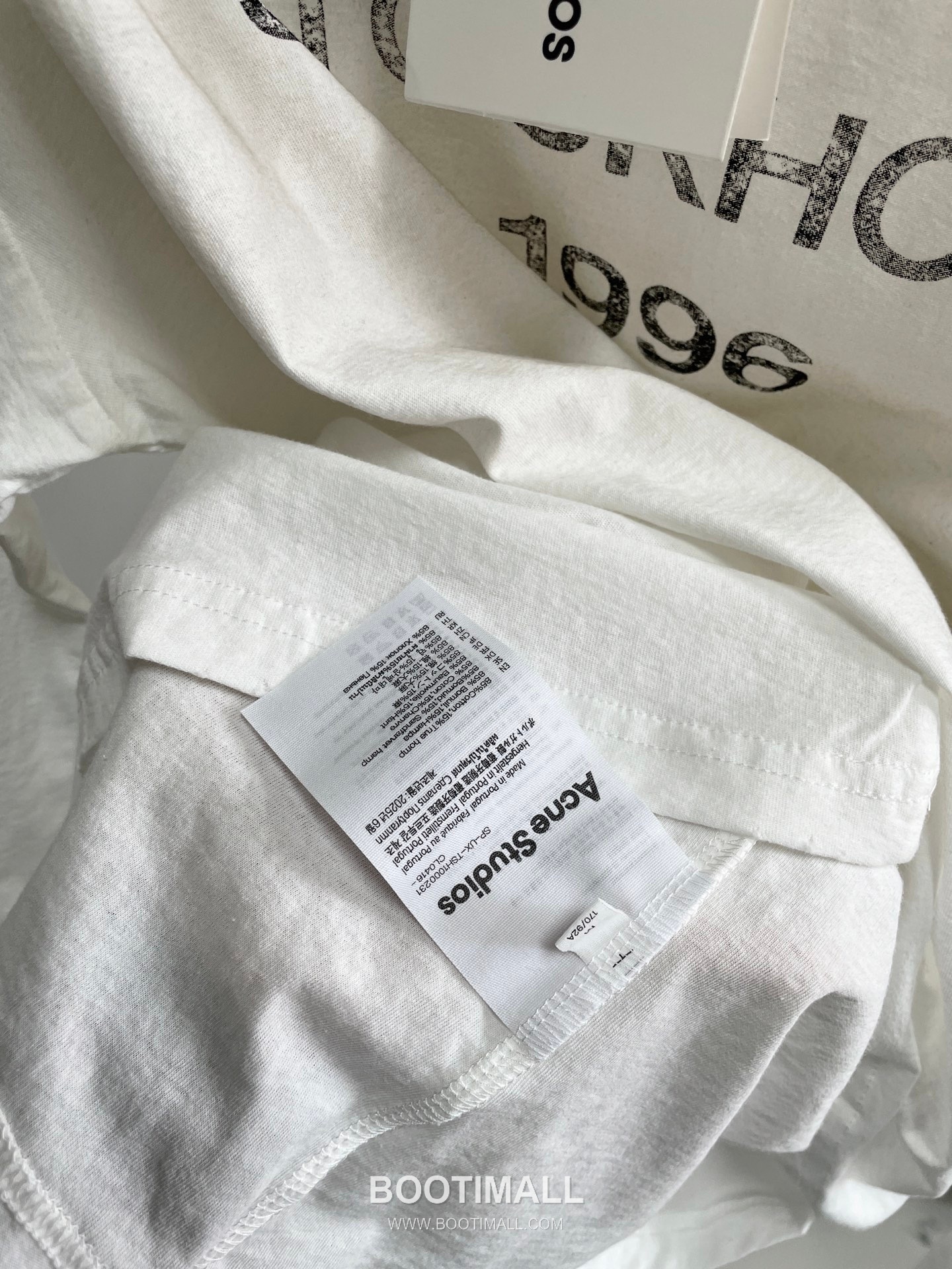 Acne Studios 1996 Distressed Logo Print Cotton T-Shirt Crewneck Long Sleeve 아크네스튜디오 1996 디스트레스 로고 프린트 코튼 크루넥 롱슬리브 티셔츠 17