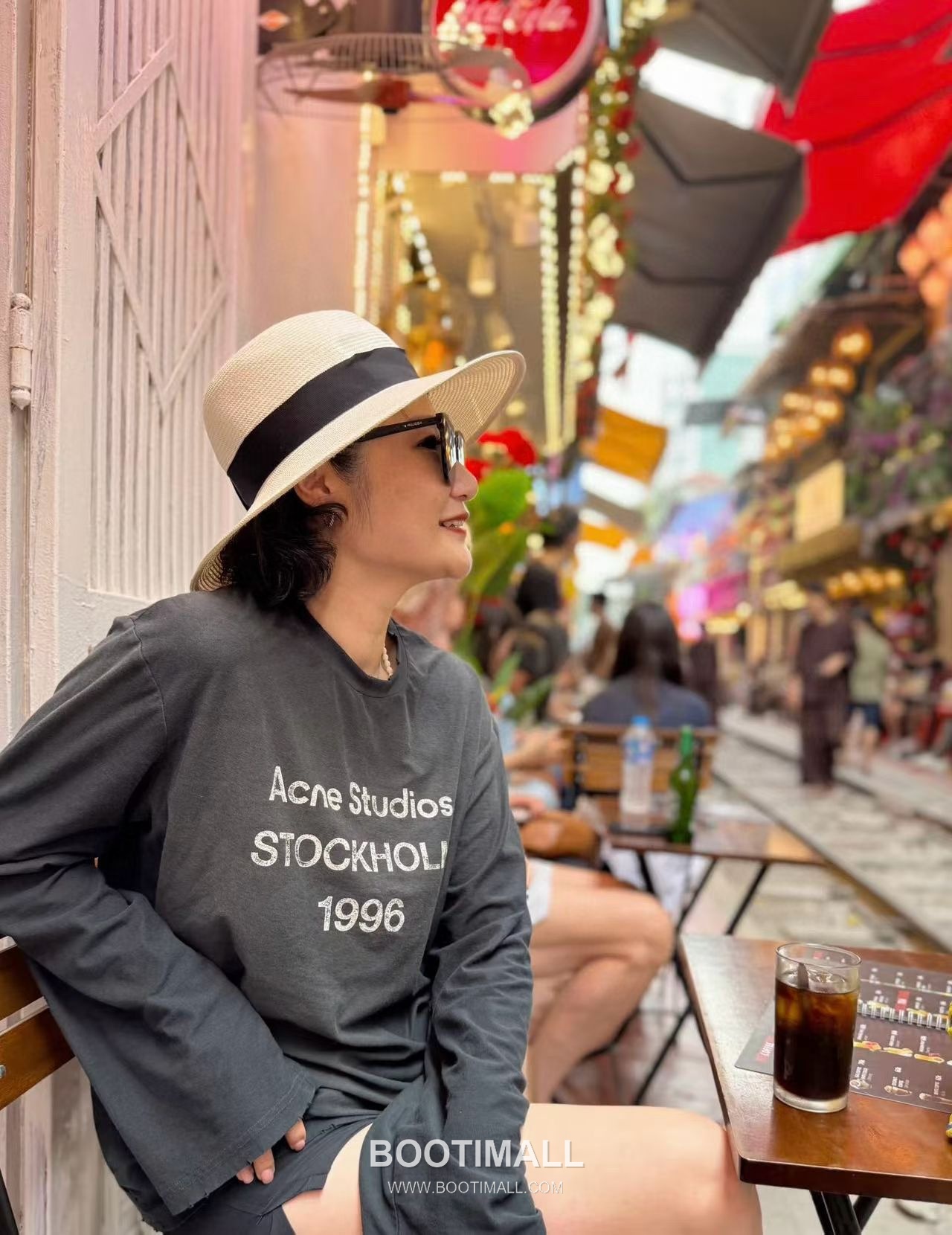 Acne Studios 1996 Distressed Logo Print Cotton T-Shirt Crewneck Long Sleeve 아크네스튜디오 1996 디스트레스 로고 프린트 코튼 크루넥 롱슬리브 티셔츠 8