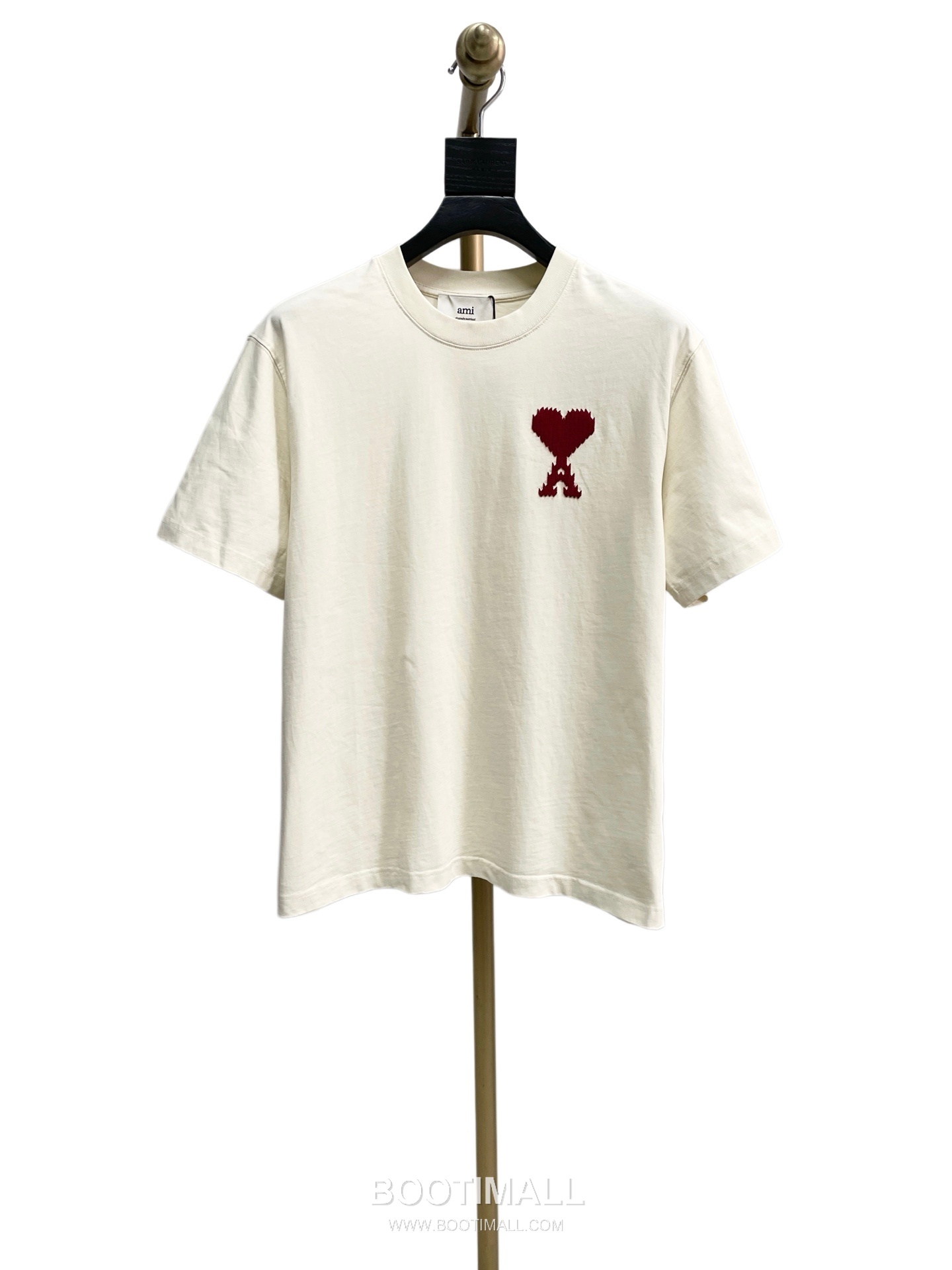 AMI Paris Embroidered Big Heart Logo Cotton T-Shirt Crewneck Short Sleeve 아미파리 빅하트 로고 자수 코튼 크루넥 반팔 티셔츠 60186 6