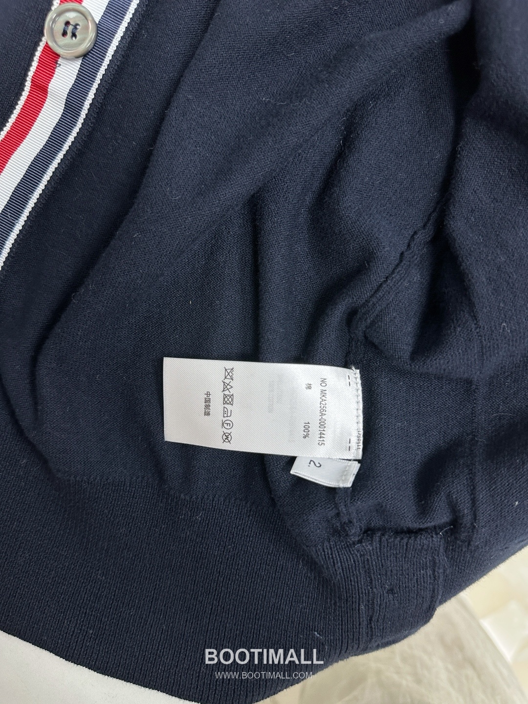 Thom Browne SS26 Cotton Jacquard Tennis Racket Cardigan with 4-Bar Stripe Detail 톰브라운 SS26 코튼 자카드 테니스 라켓 가디건 4바 스트라이프 디테일 KT262420 8