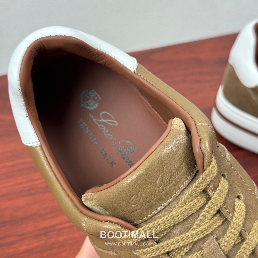 Loro Piana Tennis Walk Calfskin Suede Low Sneakers with Strap Logo Detail 로로피아나 테니스 워크 카프스킨 스웨이드 로우 스니커즈 스트랩 로고 디테일 3.5cm 7