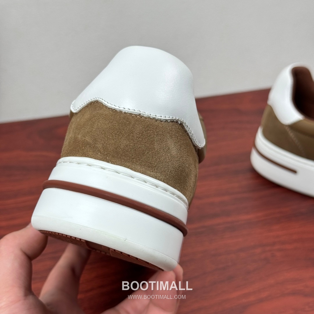 Loro Piana Tennis Walk Calfskin Suede Low Sneakers with Strap Logo Detail 로로피아나 테니스 워크 카프스킨 스웨이드 로우 스니커즈 스트랩 로고 디테일 3.5cm 8