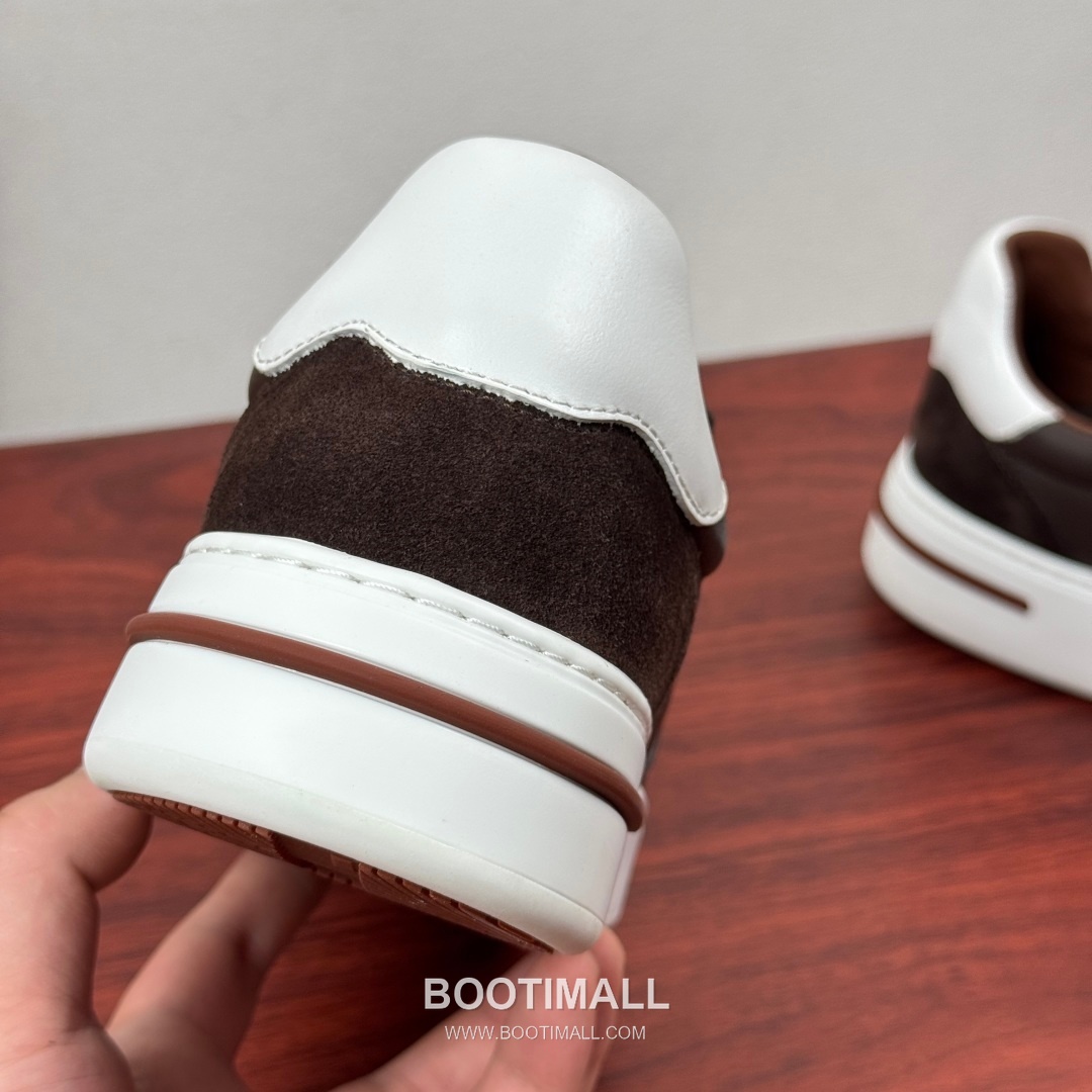 Loro Piana Tennis Walk Calfskin Suede Low Sneakers with Strap Logo Detail 로로피아나 테니스 워크 카프스킨 스웨이드 로우 스니커즈 스트랩 로고 디테일 3.5cm 8