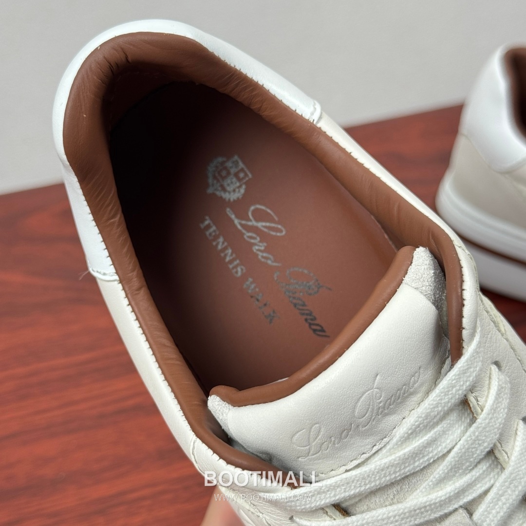 Loro Piana Tennis Walk Calfskin Suede Low Sneakers with Strap Logo Detail 로로피아나 테니스 워크 카프스킨 스웨이드 로우 스니커즈 스트랩 로고 디테일 3.5cm 7
