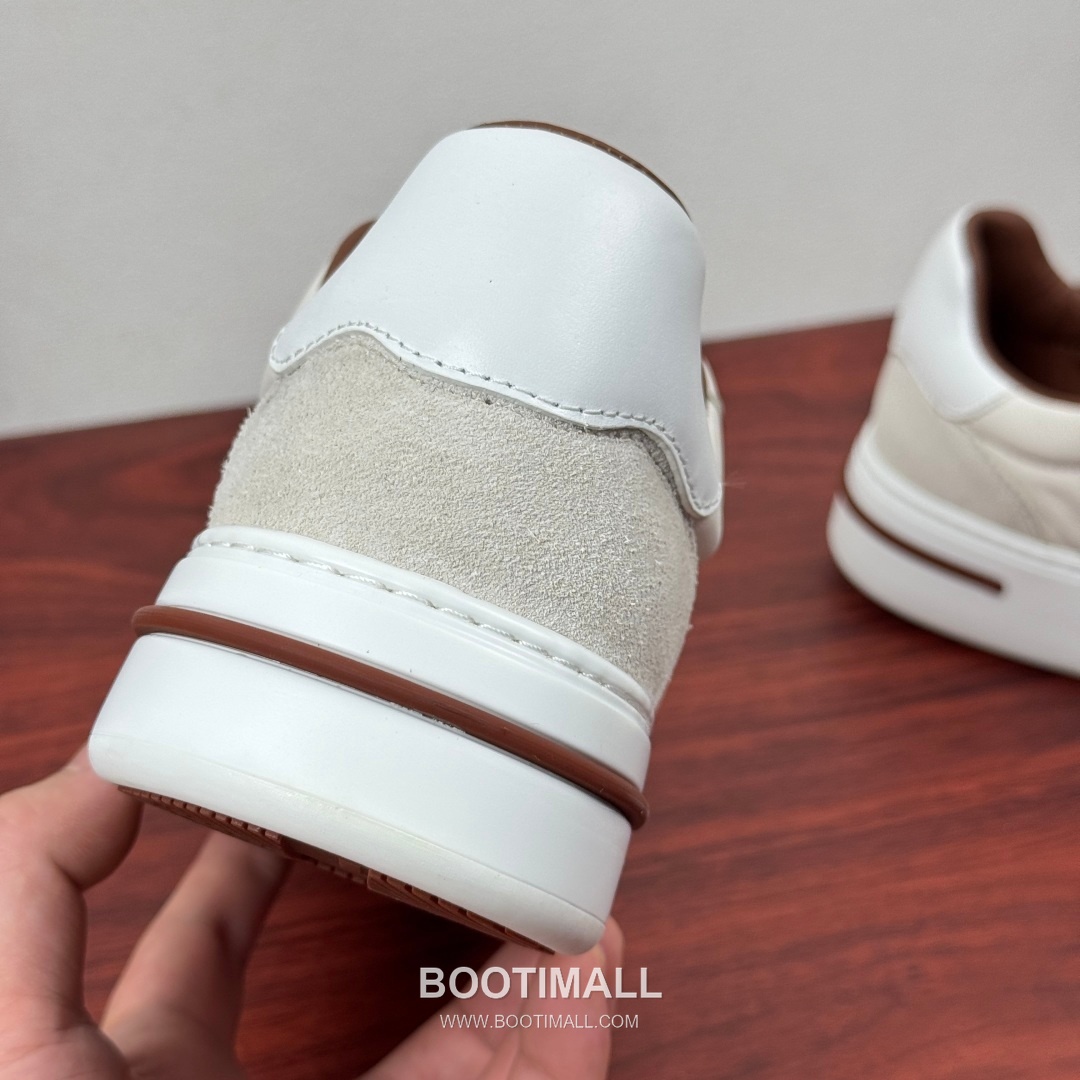 Loro Piana Tennis Walk Calfskin Suede Low Sneakers with Strap Logo Detail 로로피아나 테니스 워크 카프스킨 스웨이드 로우 스니커즈 스트랩 로고 디테일 3.5cm 8