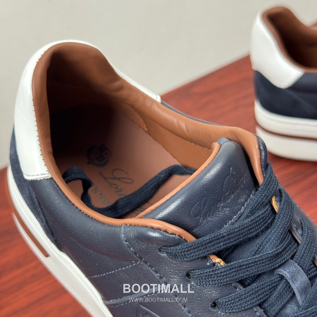 Loro Piana Tennis Walk Calfskin Suede Low Sneakers with Strap Logo Detail 로로피아나 테니스 워크 카프스킨 스웨이드 로우 스니커즈 스트랩 로고 디테일 3.5cm 7