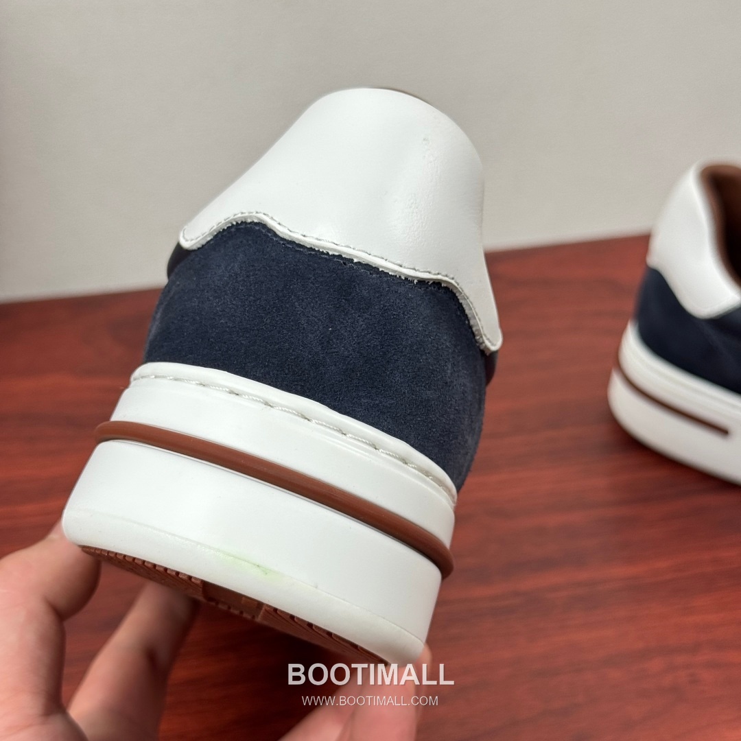 Loro Piana Tennis Walk Calfskin Suede Low Sneakers with Strap Logo Detail 로로피아나 테니스 워크 카프스킨 스웨이드 로우 스니커즈 스트랩 로고 디테일 3.5cm 8