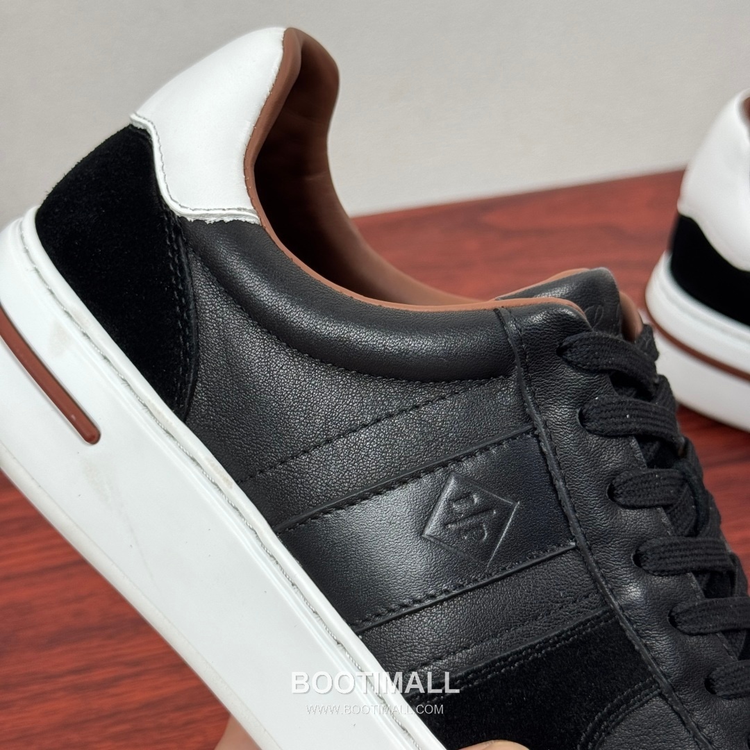 Loro Piana Tennis Walk Calfskin Suede Low Sneakers with Strap Logo Detail 로로피아나 테니스 워크 카프스킨 스웨이드 로우 스니커즈 스트랩 로고 디테일 3.5cm 6