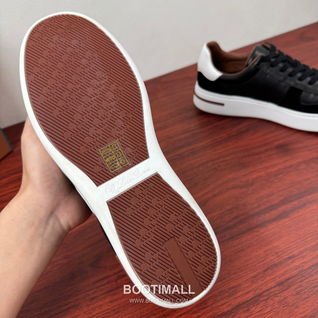 Loro Piana Tennis Walk Calfskin Suede Low Sneakers with Strap Logo Detail 로로피아나 테니스 워크 카프스킨 스웨이드 로우 스니커즈 스트랩 로고 디테일 3.5cm 9