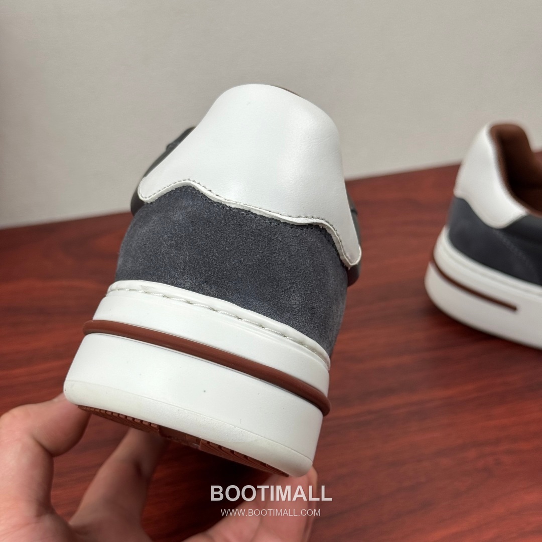 Loro Piana Tennis Walk Calfskin Suede Low Sneakers with Strap Logo Detail 로로피아나 테니스 워크 카프스킨 스웨이드 로우 스니커즈 스트랩 로고 디테일 3.5cm 8