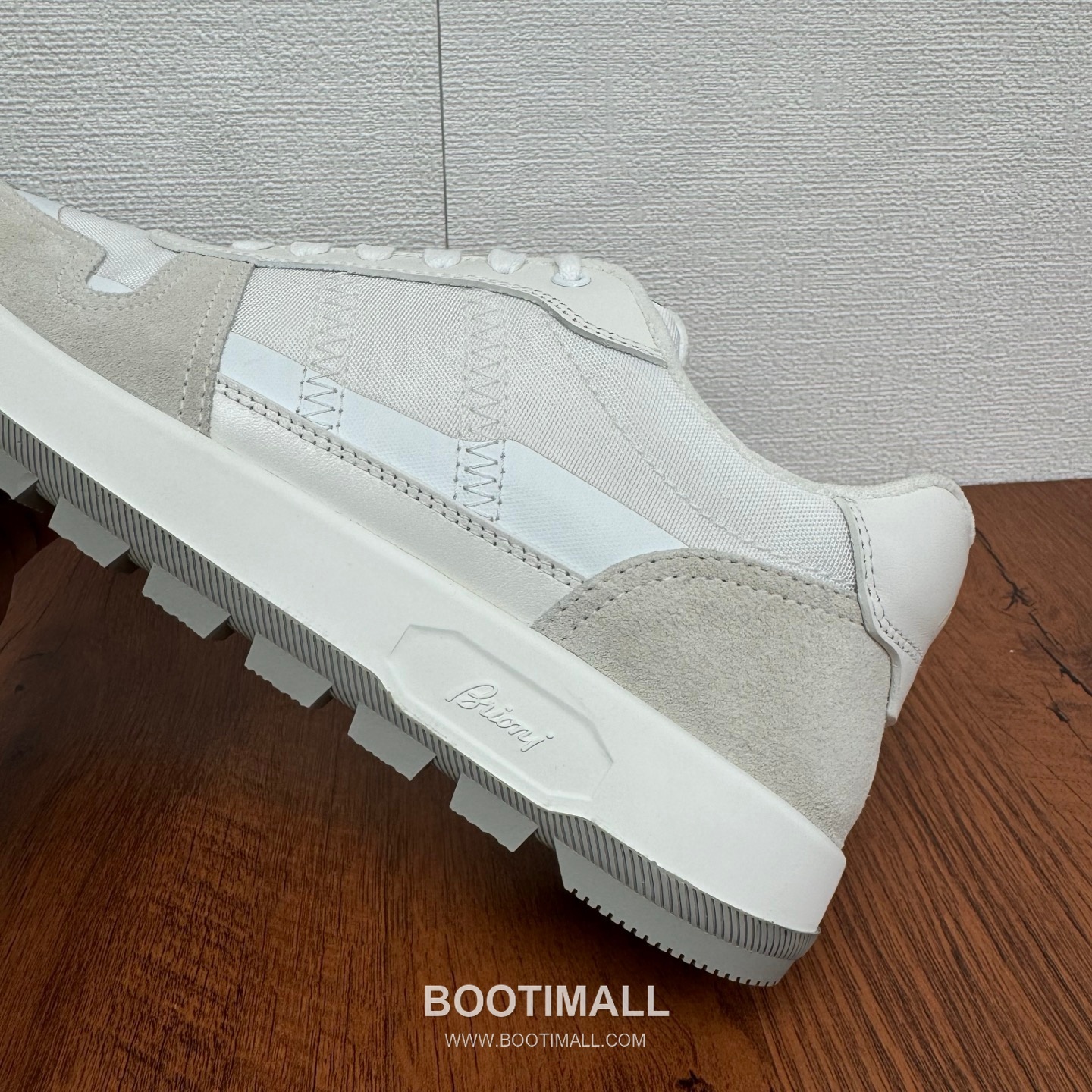 Brioni Crossing Suede Nylon Low Sneakers with Color Block Strap Detail 브리오니 크로싱 스웨이드 나일론 로우 스니커즈 컬러블록 스트랩 디테일 3.5cm 6