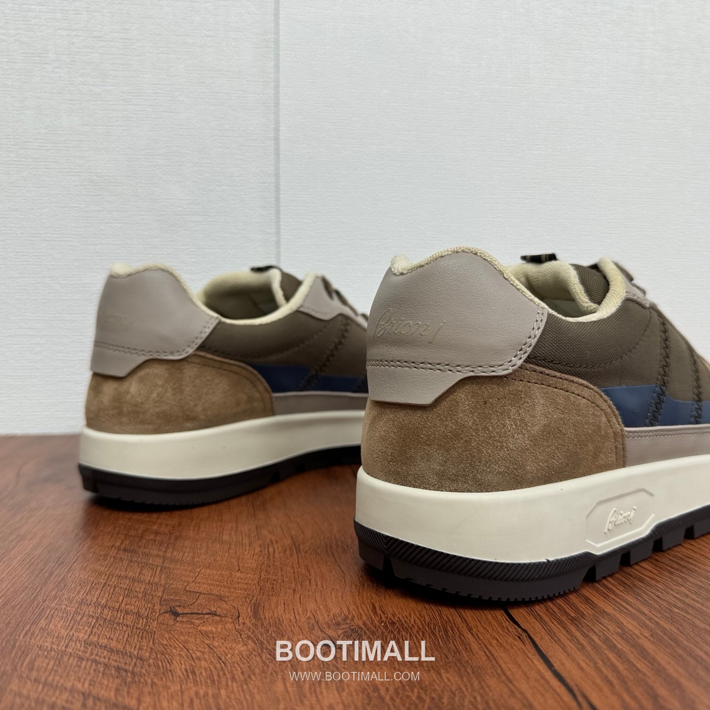 Brioni Crossing Suede Nylon Low Sneakers with Color Block Strap Detail 브리오니 크로싱 스웨이드 나일론 로우 스니커즈 컬러블록 스트랩 디테일 3.5cm 8