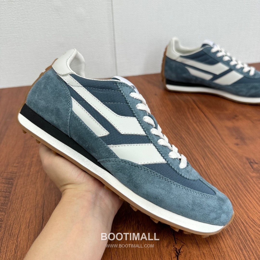 Tom Ford German Trainer Suede Calfskin Mesh Low Sneakers with Panel Detail 톰포드 독일군 트레이너 스웨이드 카프스킨 메쉬 로우 스니커즈 패널 디테일 3.5cm 4