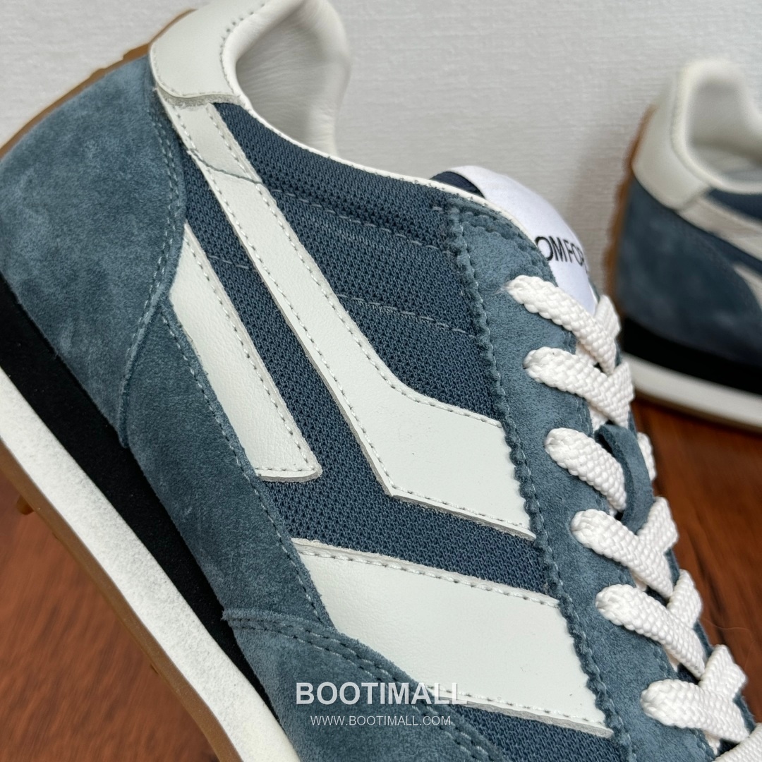 Tom Ford German Trainer Suede Calfskin Mesh Low Sneakers with Panel Detail 톰포드 독일군 트레이너 스웨이드 카프스킨 메쉬 로우 스니커즈 패널 디테일 3.5cm 6