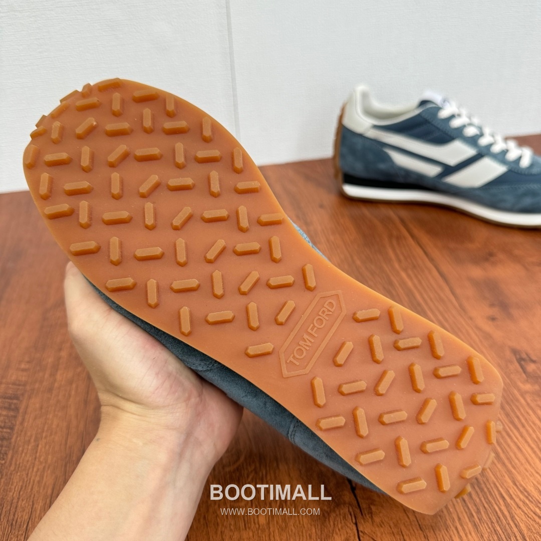 Tom Ford German Trainer Suede Calfskin Mesh Low Sneakers with Panel Detail 톰포드 독일군 트레이너 스웨이드 카프스킨 메쉬 로우 스니커즈 패널 디테일 3.5cm 9