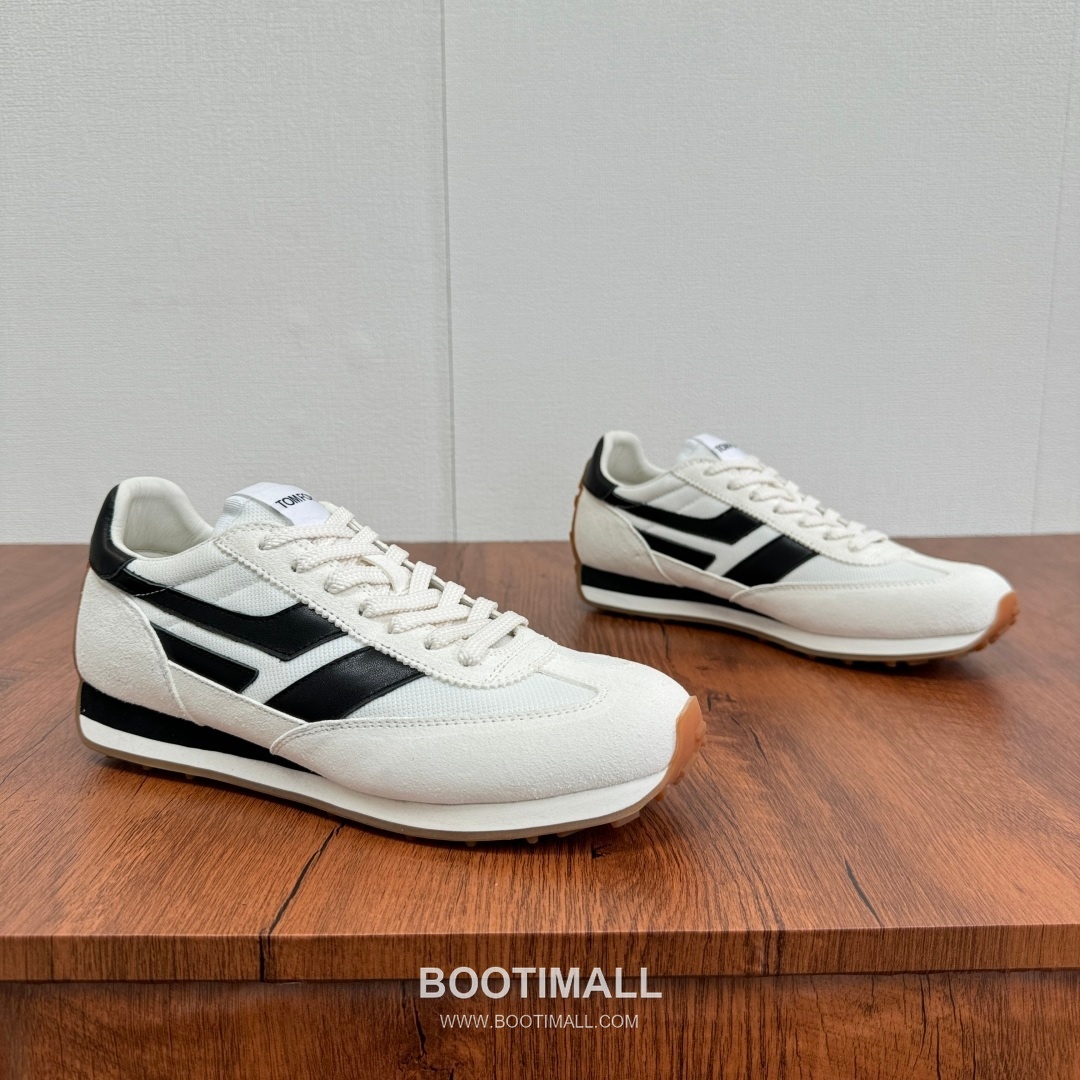 Tom Ford German Trainer Suede Calfskin Mesh Low Sneakers with Panel Detail 톰포드 독일군 트레이너 스웨이드 카프스킨 메쉬 로우 스니커즈 패널 디테일 3.5cm 1