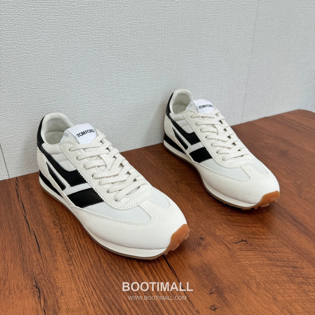Tom Ford German Trainer Suede Calfskin Mesh Low Sneakers with Panel Detail 톰포드 독일군 트레이너 스웨이드 카프스킨 메쉬 로우 스니커즈 패널 디테일 3.5cm 2