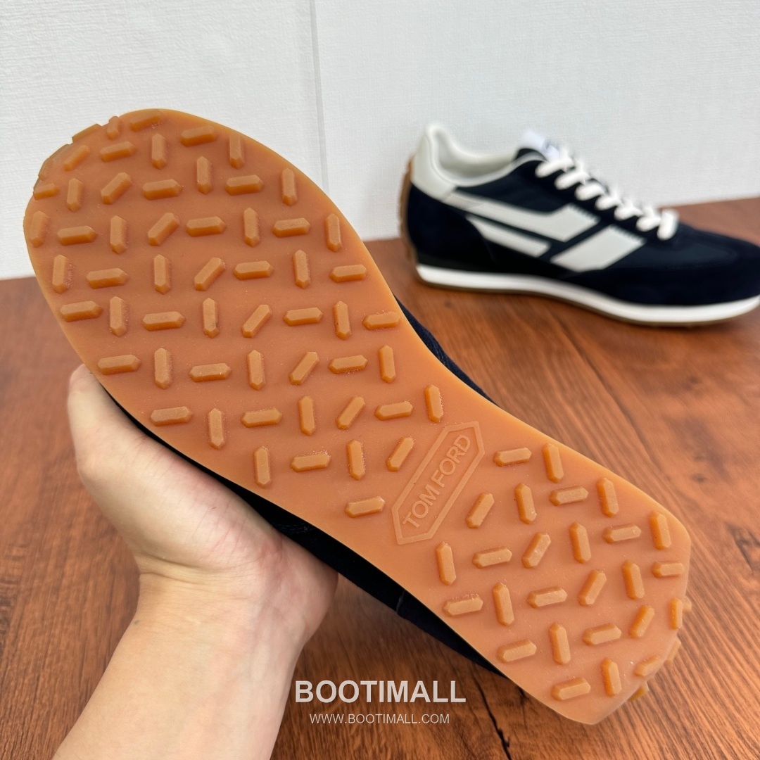 Tom Ford German Trainer Suede Calfskin Mesh Low Sneakers with Panel Detail 톰포드 독일군 트레이너 스웨이드 카프스킨 메쉬 로우 스니커즈 패널 디테일 3.5cm 9