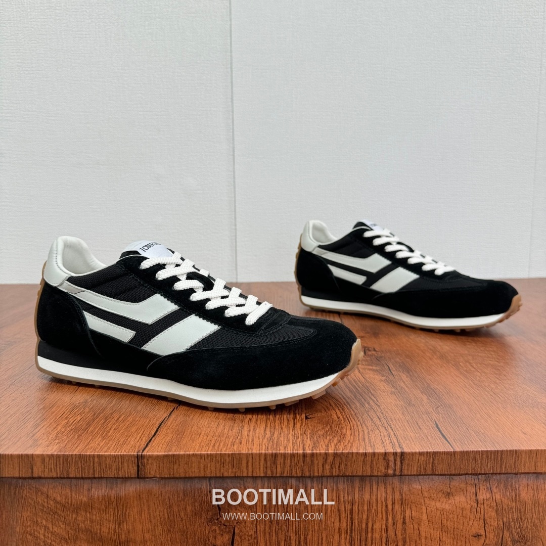 Tom Ford German Trainer Suede Calfskin Mesh Low Sneakers with Panel Detail 톰포드 독일군 트레이너 스웨이드 카프스킨 메쉬 로우 스니커즈 패널 디테일 3.5cm 1