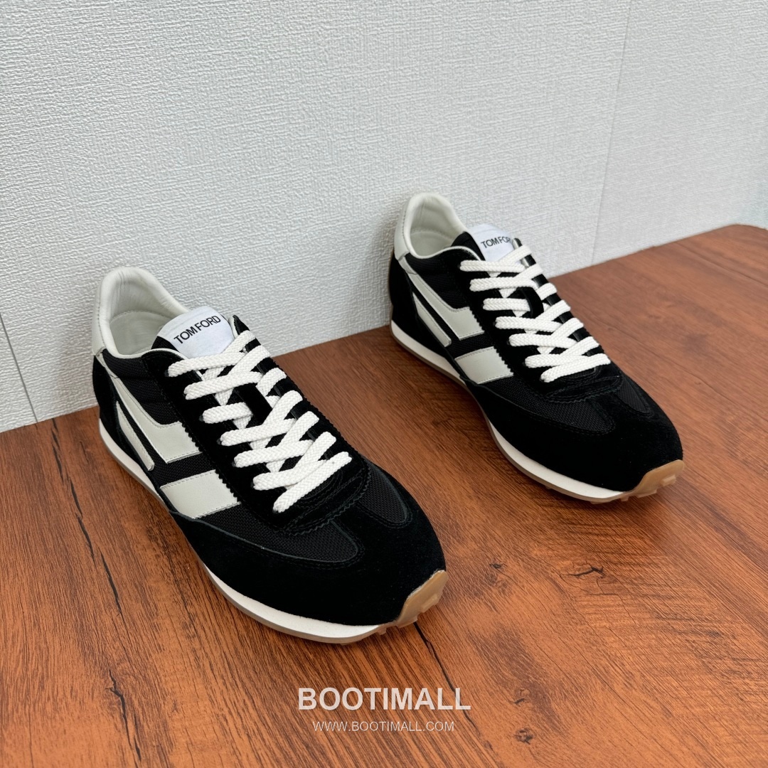 Tom Ford German Trainer Suede Calfskin Mesh Low Sneakers with Panel Detail 톰포드 독일군 트레이너 스웨이드 카프스킨 메쉬 로우 스니커즈 패널 디테일 3.5cm 2