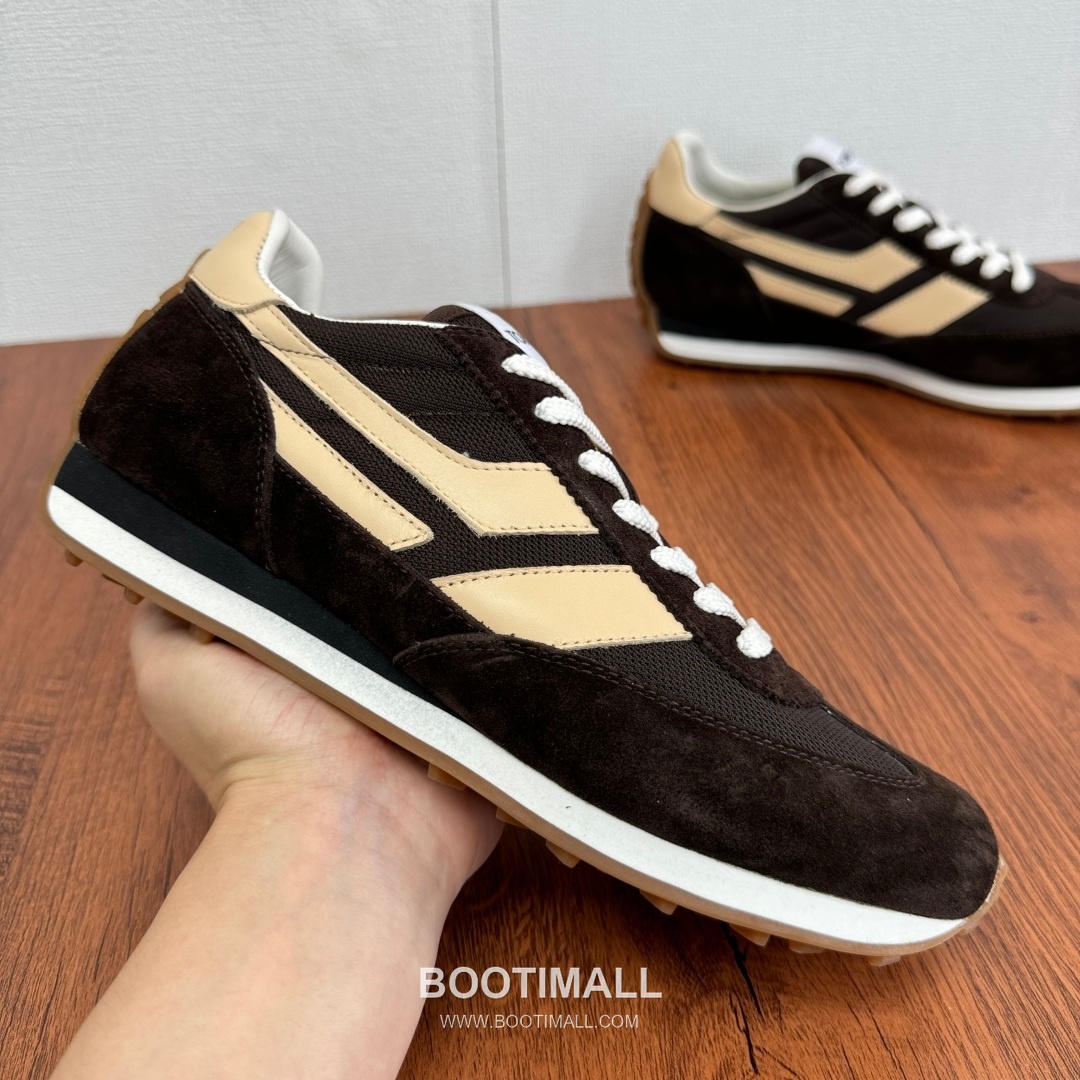 Tom Ford German Trainer Suede Calfskin Mesh Low Sneakers with Panel Detail 톰포드 독일군 트레이너 스웨이드 카프스킨 메쉬 로우 스니커즈 패널 디테일 3.5cm 4