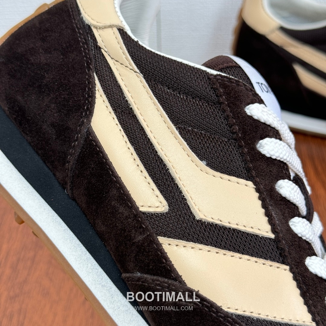 Tom Ford German Trainer Suede Calfskin Mesh Low Sneakers with Panel Detail 톰포드 독일군 트레이너 스웨이드 카프스킨 메쉬 로우 스니커즈 패널 디테일 3.5cm 6