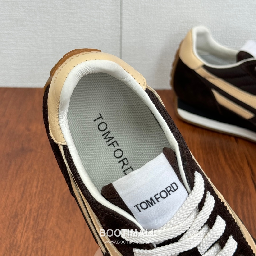 Tom Ford German Trainer Suede Calfskin Mesh Low Sneakers with Panel Detail 톰포드 독일군 트레이너 스웨이드 카프스킨 메쉬 로우 스니커즈 패널 디테일 3.5cm 7
