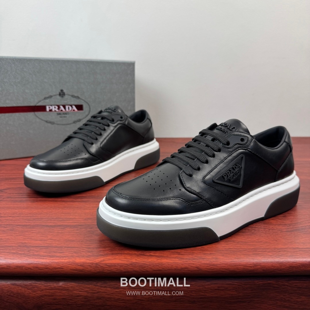 Prada Calfskin Mesh Patchwork Low Sneakers with Triangle Logo Detail 프라다 카프스킨 메쉬 패치워크 로우 스니커즈 삼각 로고 디테일 2EG453 4.5cm 2