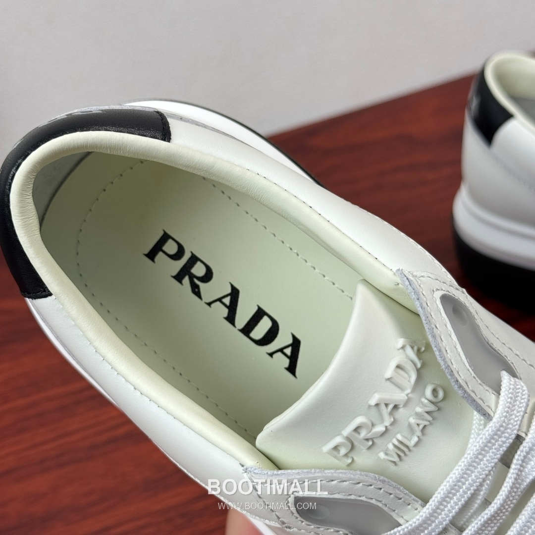 Prada Calfskin Mesh Patchwork Low Sneakers with Triangle Logo Detail 프라다 카프스킨 메쉬 패치워크 로우 스니커즈 삼각 로고 디테일 2EG453 4.5cm 7