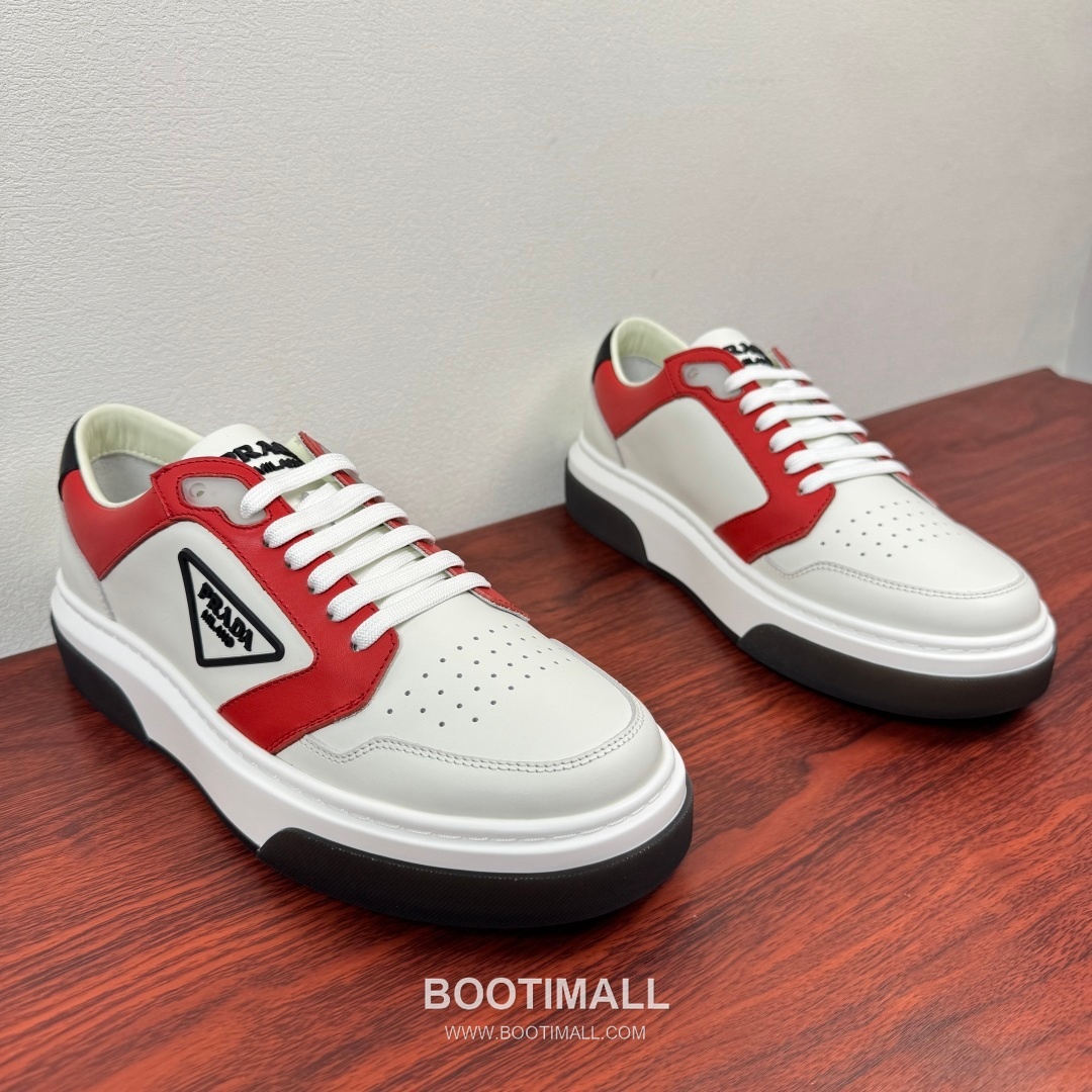 Prada Calfskin Mesh Patchwork Low Sneakers with Triangle Logo Detail 프라다 카프스킨 메쉬 패치워크 로우 스니커즈 삼각 로고 디테일 4.5cm 3