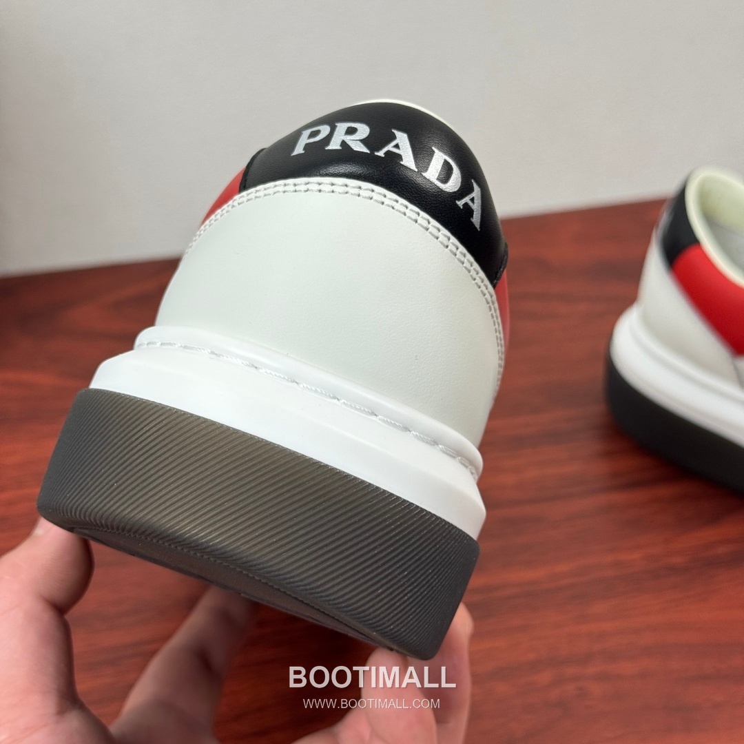 Prada Calfskin Mesh Patchwork Low Sneakers with Triangle Logo Detail 프라다 카프스킨 메쉬 패치워크 로우 스니커즈 삼각 로고 디테일 4.5cm 8