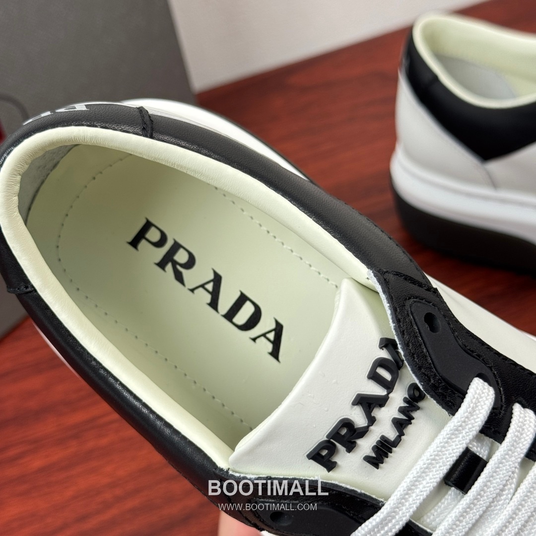 Prada Calfskin Mesh Patchwork Low Sneakers with Triangle Logo Detail 프라다 카프스킨 메쉬 패치워크 로우 스니커즈 삼각 로고 디테일 4.5cm 7