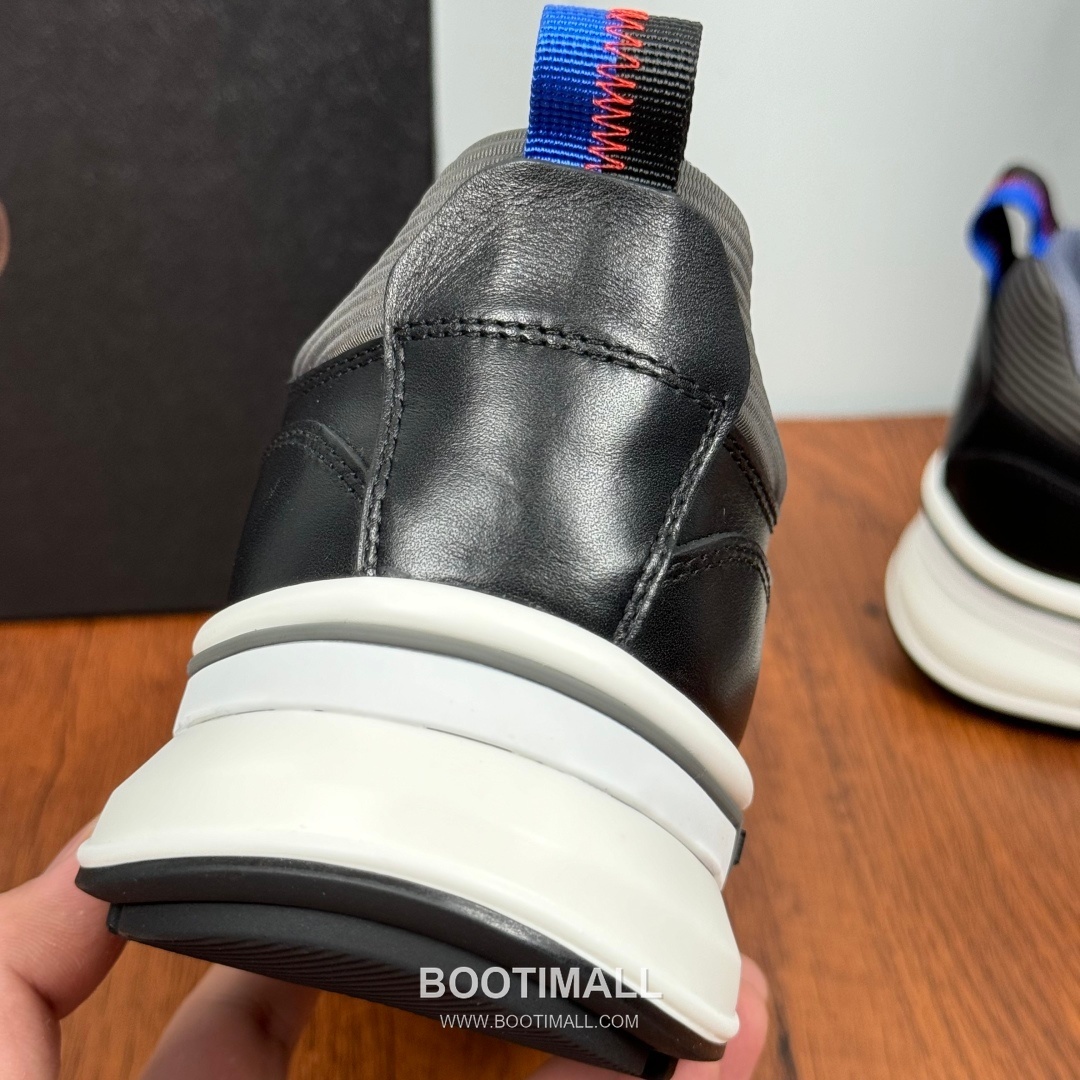 Prada Smooth Calfskin Nylon Low Sneakers with Metal Eyelet Logo Detail 프라다 스무스 카프스킨 나일론 로우 스니커즈 메탈 아일렛 로고 디테일 4.0cm 8