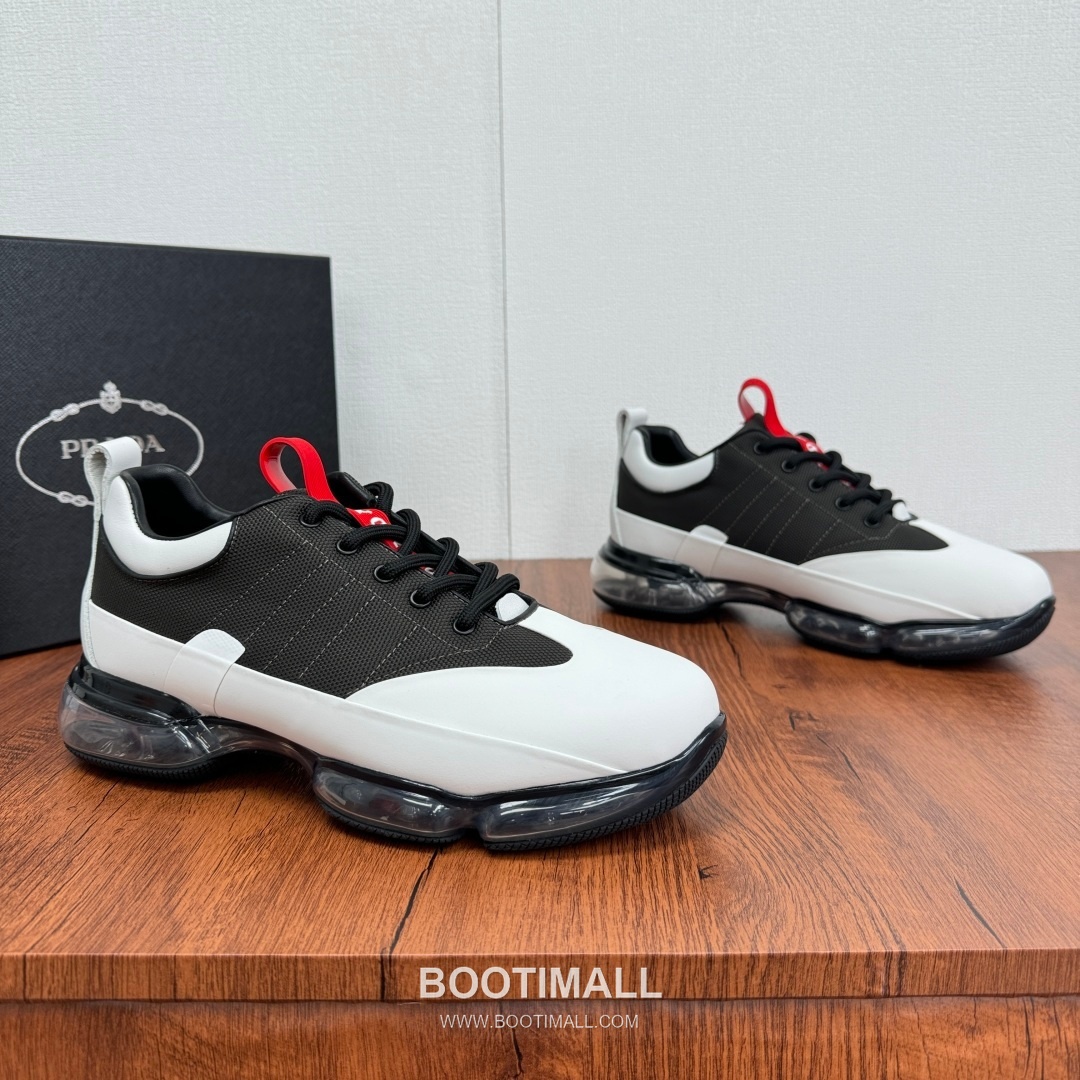 Prada Calfskin Mesh Air Cushion Low Sneakers with Logo Detail 프라다 카프스킨 메쉬 에어쿠션 로우 스니커즈 로고 디테일 4.5cm 1