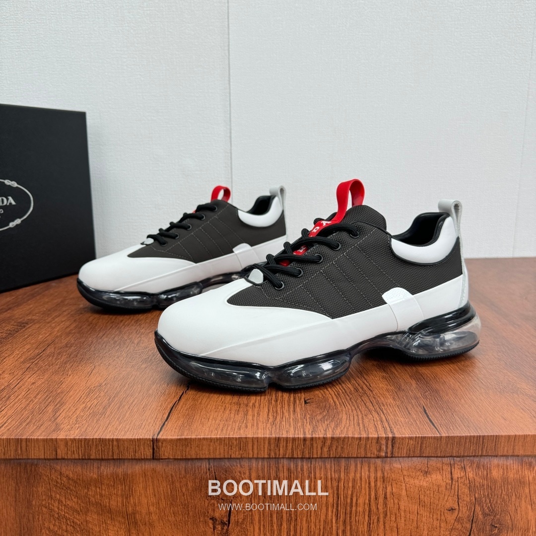 Prada Calfskin Mesh Air Cushion Low Sneakers with Logo Detail 프라다 카프스킨 메쉬 에어쿠션 로우 스니커즈 로고 디테일 4.5cm 3