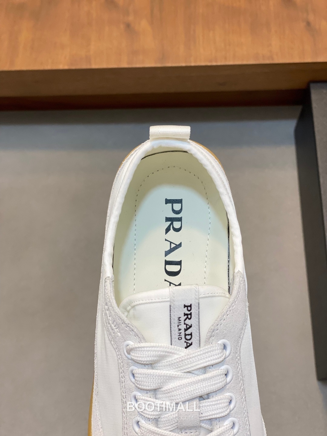 Prada Speedrock Calfskin Mesh Low Sneakers with Elastic Lace Lock Detail 프라다 스피드락 카프스킨 메쉬 로우 스니커즈 엘라스틱 레이스락 디테일 4.5cm 7