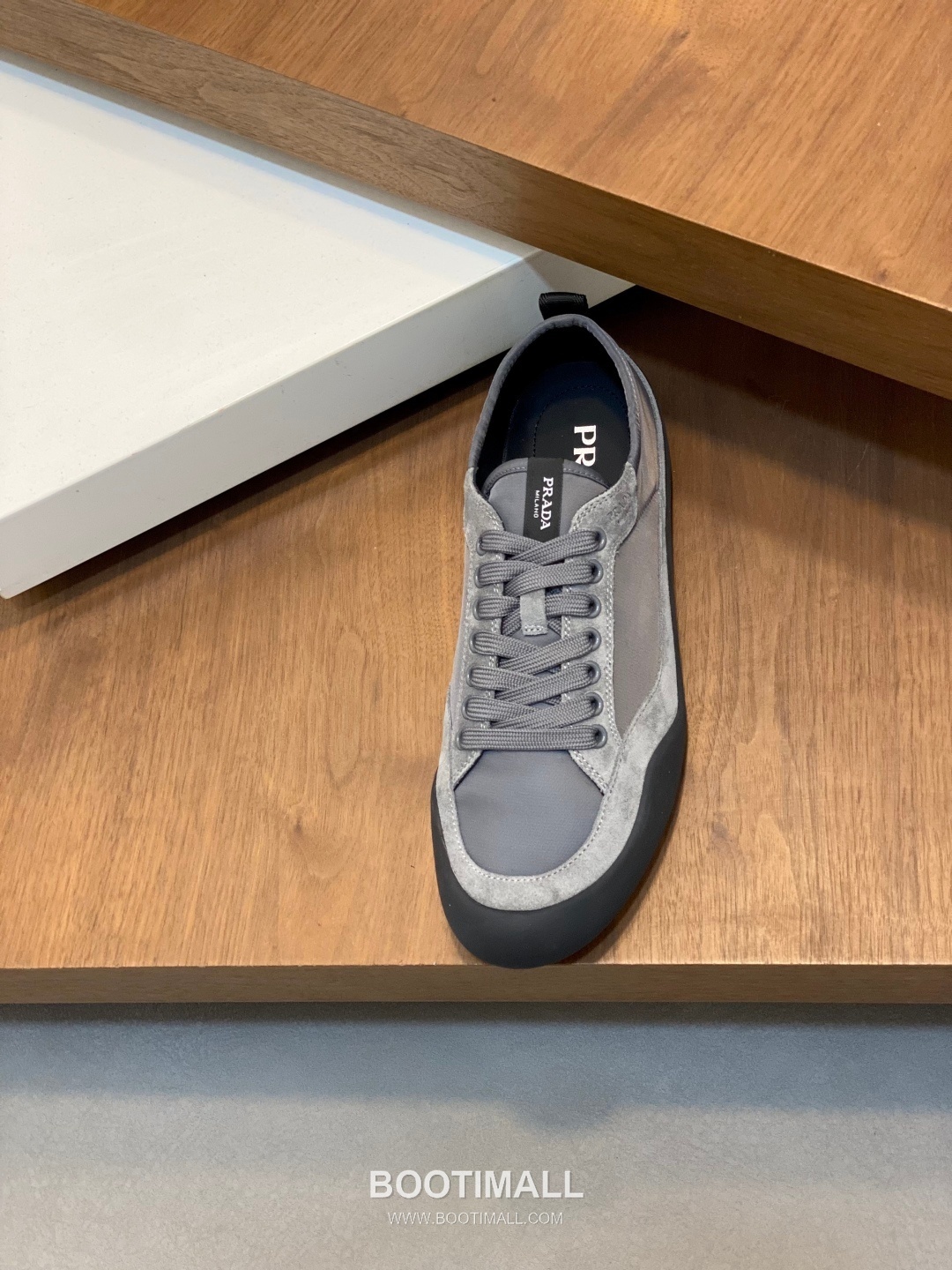 Prada Speedrock Calfskin Mesh Low Sneakers with Elastic Lace Lock Detail 프라다 스피드락 카프스킨 메쉬 로우 스니커즈 엘라스틱 레이스락 디테일 4.5cm 6