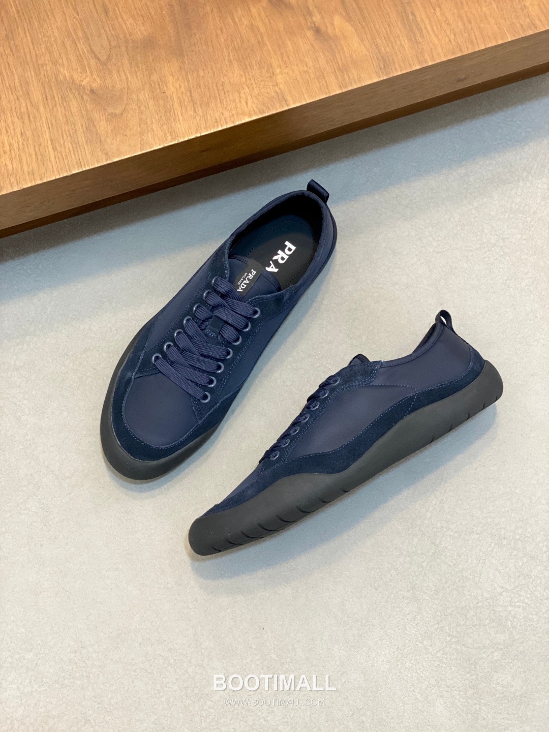 Prada Speedrock Calfskin Mesh Low Sneakers with Elastic Lace Lock Detail 프라다 스피드락 카프스킨 메쉬 로우 스니커즈 엘라스틱 레이스락 디테일 4.5cm 5