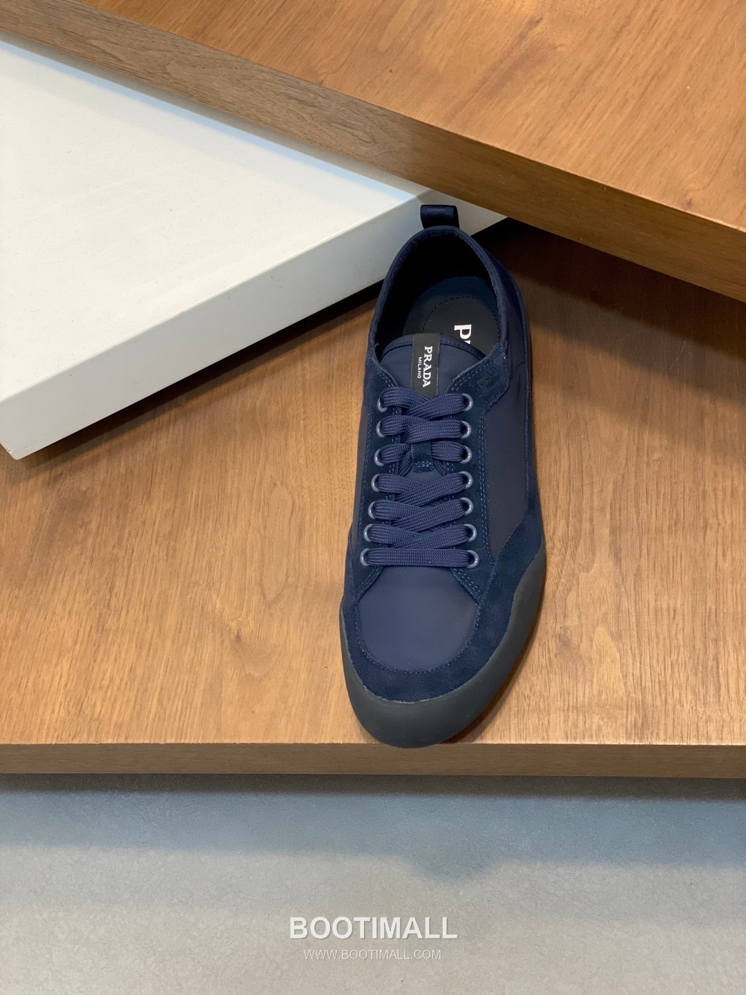 Prada Speedrock Calfskin Mesh Low Sneakers with Elastic Lace Lock Detail 프라다 스피드락 카프스킨 메쉬 로우 스니커즈 엘라스틱 레이스락 디테일 4.5cm 6