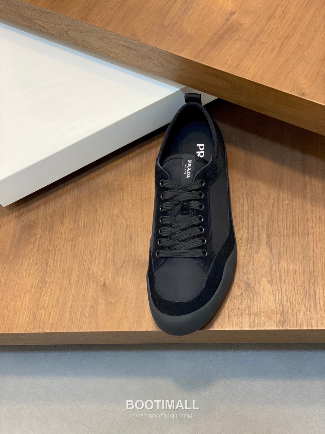 Prada Speedrock Calfskin Mesh Low Sneakers with Elastic Lace Lock Detail 프라다 스피드락 카프스킨 메쉬 로우 스니커즈 엘라스틱 레이스락 디테일 4.5cm 6