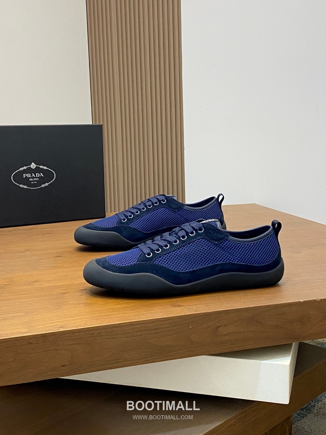 Prada Speedrock Calfskin Mesh Low Sneakers with Elastic Lace Lock Detail 프라다 스피드락 카프스킨 메쉬 로우 스니커즈 엘라스틱 레이스락 디테일 4.5cm 3