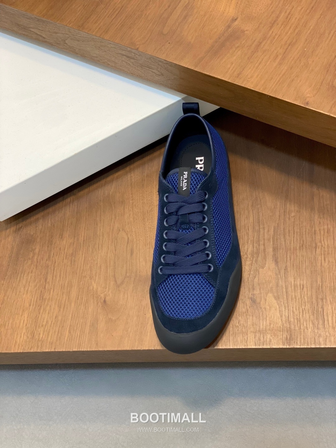 Prada Speedrock Calfskin Mesh Low Sneakers with Elastic Lace Lock Detail 프라다 스피드락 카프스킨 메쉬 로우 스니커즈 엘라스틱 레이스락 디테일 4.5cm 6