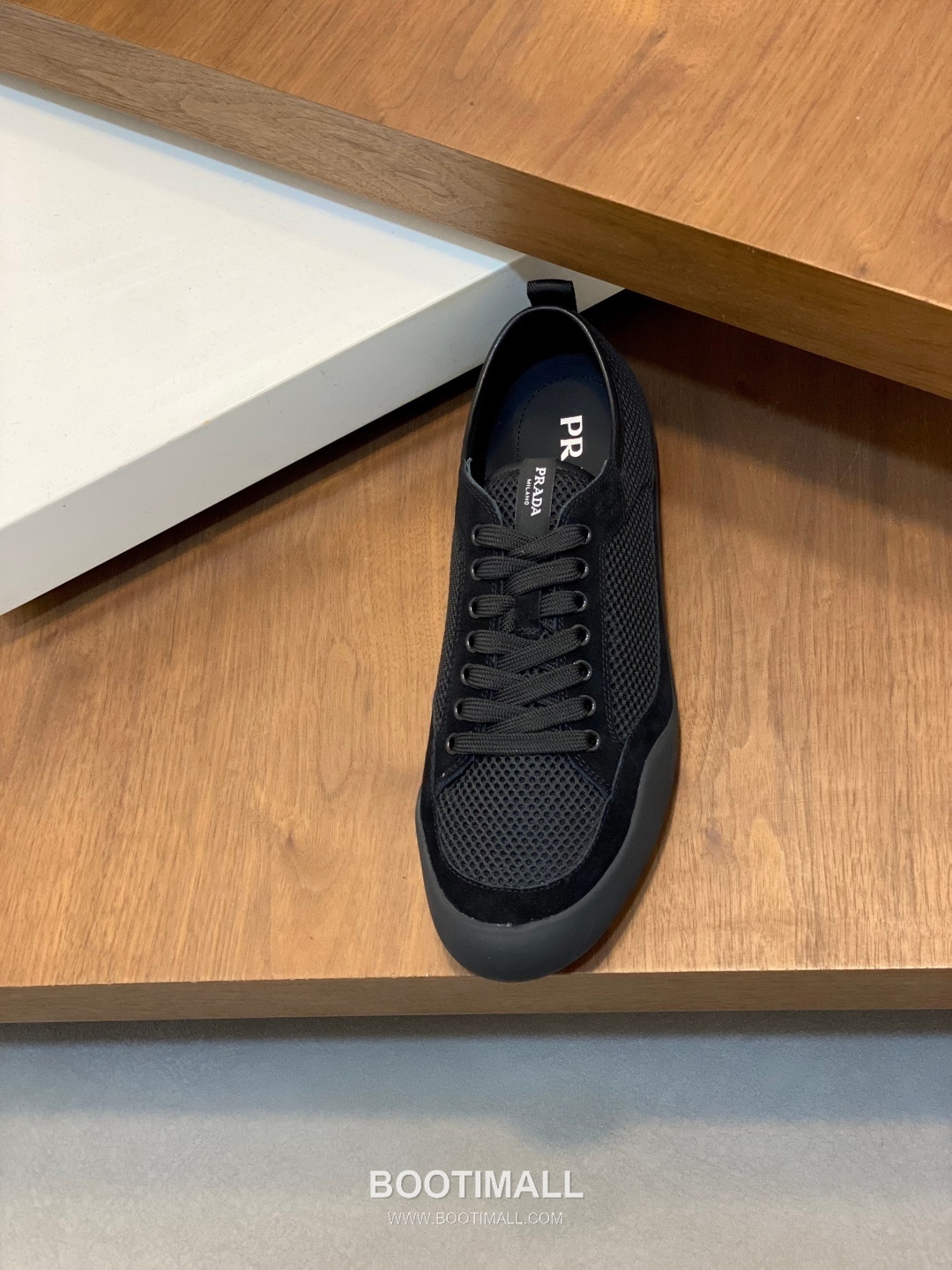 Prada Speedrock Calfskin Mesh Low Sneakers with Elastic Lace Lock Detail 프라다 스피드락 카프스킨 메쉬 로우 스니커즈 엘라스틱 레이스락 디테일 4.5cm 6