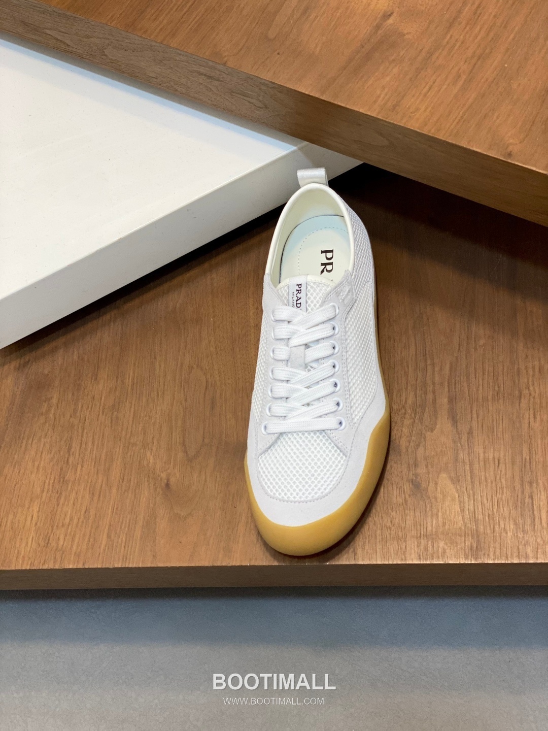 Prada Speedrock Calfskin Mesh Low Sneakers with Elastic Lace Lock Detail 프라다 스피드락 카프스킨 메쉬 로우 스니커즈 엘라스틱 레이스락 디테일 4.5cm 6