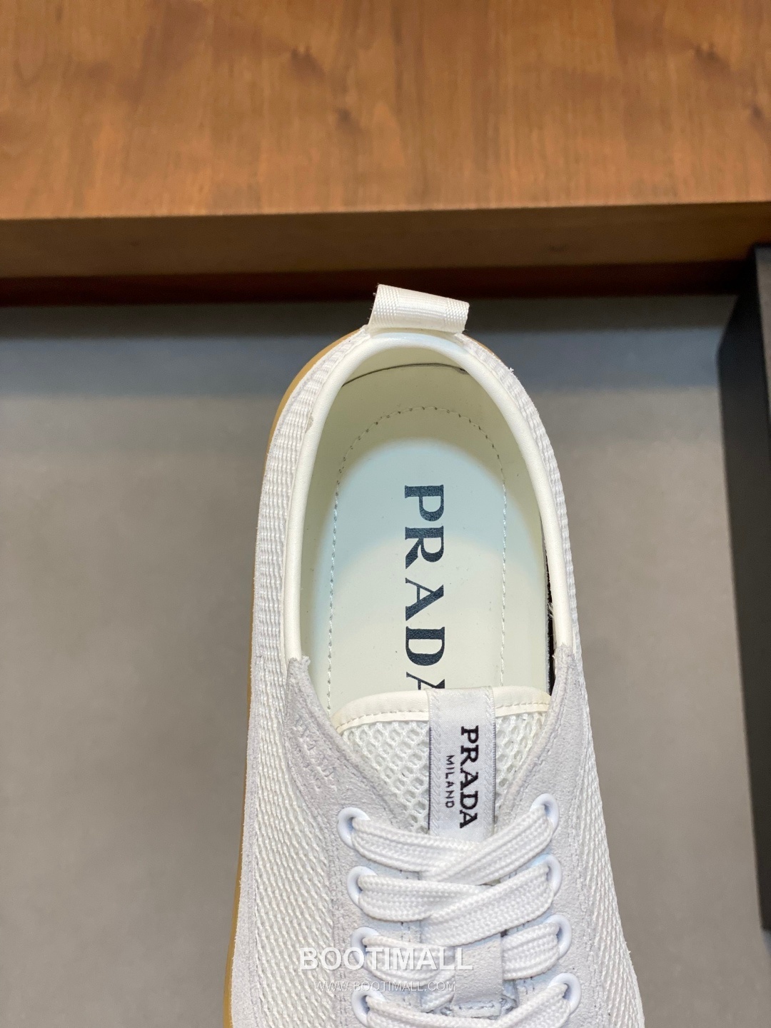 Prada Speedrock Calfskin Mesh Low Sneakers with Elastic Lace Lock Detail 프라다 스피드락 카프스킨 메쉬 로우 스니커즈 엘라스틱 레이스락 디테일 4.5cm 7