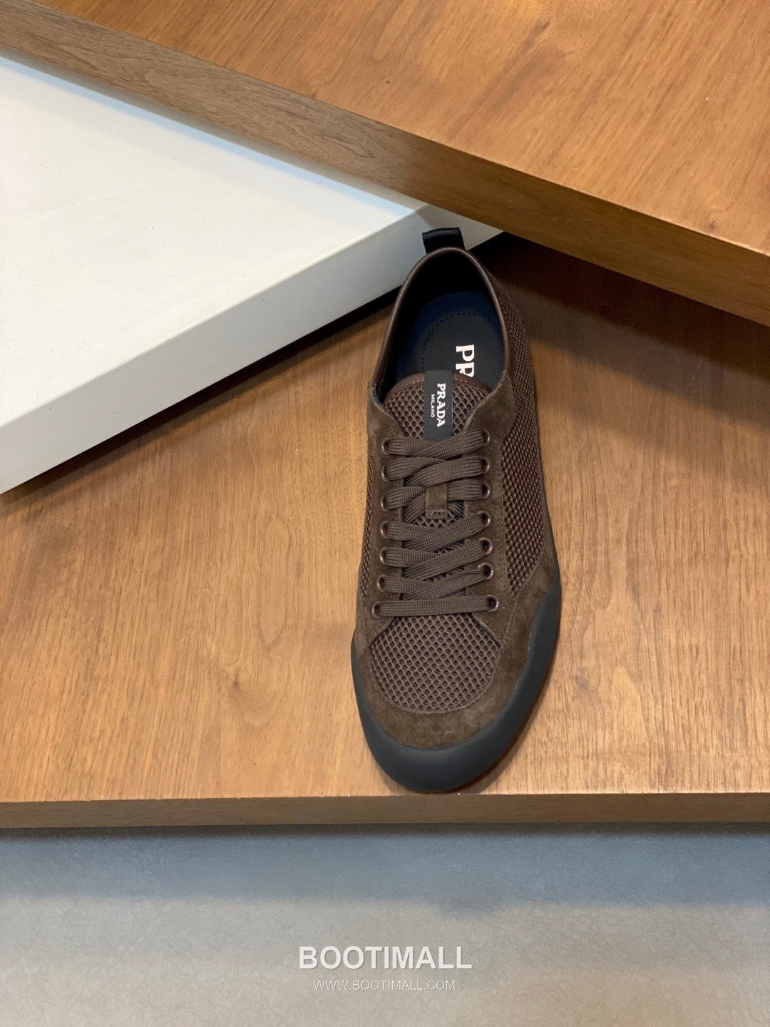 Prada Speedrock Calfskin Mesh Low Sneakers with Elastic Lace Lock Detail 프라다 스피드락 카프스킨 메쉬 로우 스니커즈 엘라스틱 레이스락 디테일 4.5cm 6