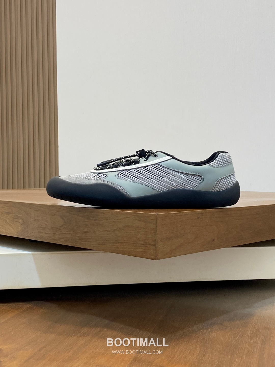 Prada Speedrock Calfskin Mesh Low Sneakers with Elastic Lace Lock Detail 프라다 스피드락 카프스킨 메쉬 로우 스니커즈 엘라스틱 레이스락 디테일 4.5cm 2