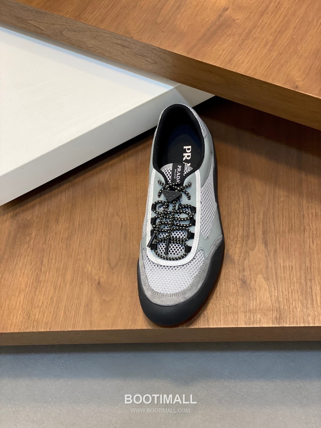 Prada Speedrock Calfskin Mesh Low Sneakers with Elastic Lace Lock Detail 프라다 스피드락 카프스킨 메쉬 로우 스니커즈 엘라스틱 레이스락 디테일 4.5cm 6