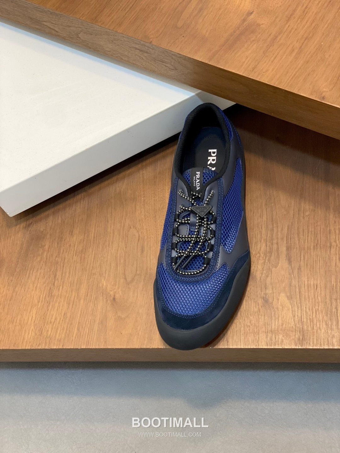 Prada Speedrock Calfskin Mesh Low Sneakers with Elastic Lace Lock Detail 프라다 스피드락 카프스킨 메쉬 로우 스니커즈 엘라스틱 레이스락 디테일 4.5cm 6