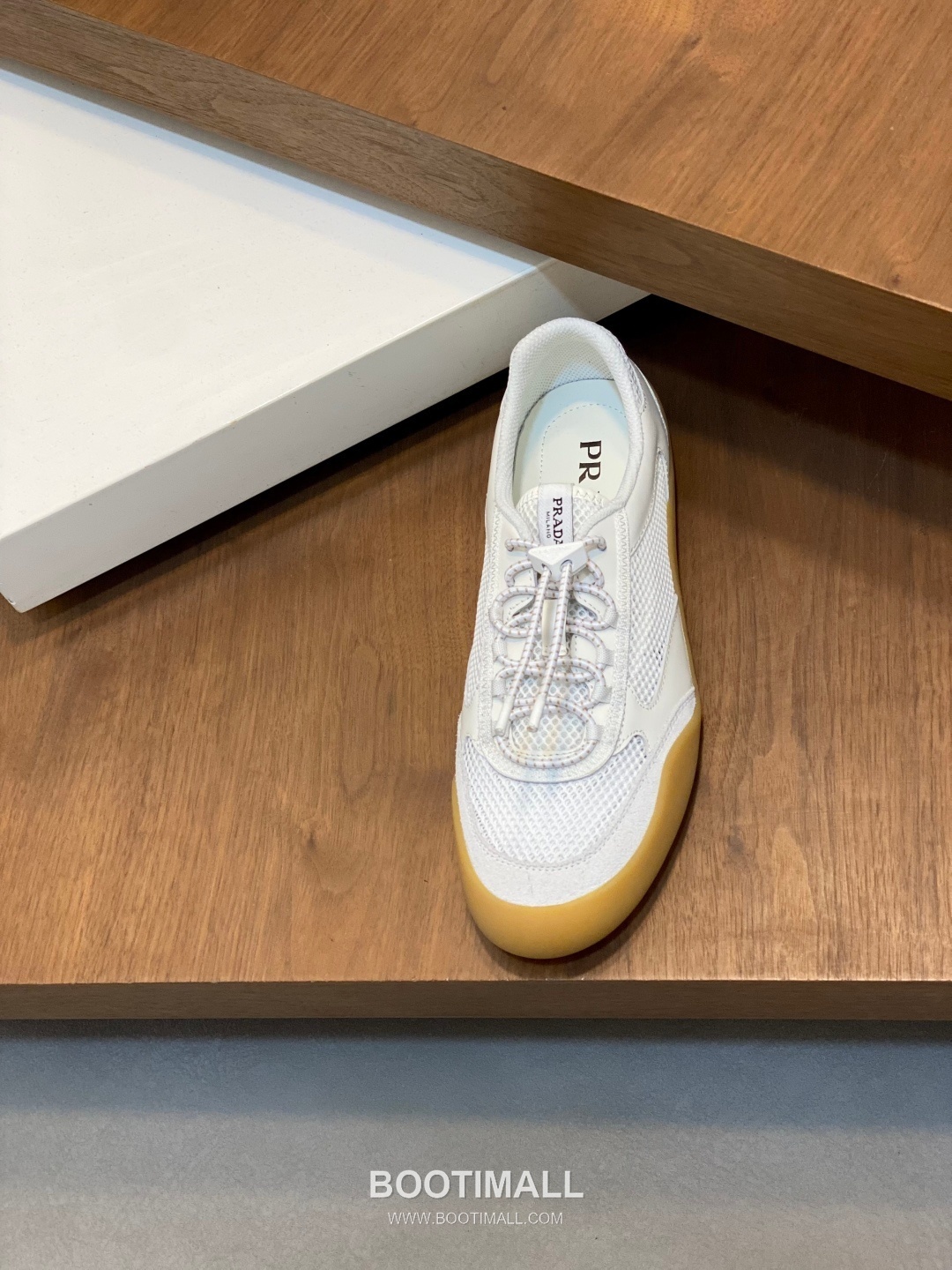 Prada Speedrock Calfskin Mesh Low Sneakers with Elastic Lace Lock Detail 프라다 스피드락 카프스킨 메쉬 로우 스니커즈 엘라스틱 레이스락 디테일 4.5cm 6